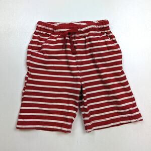 Jojo Maman Bebe Shorts Boy Sz 18-24m Red Stripe Cargo Long Bermuda Casual Basic
